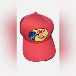 Bass Pro Shops mesh trucker hat orange one size fits most